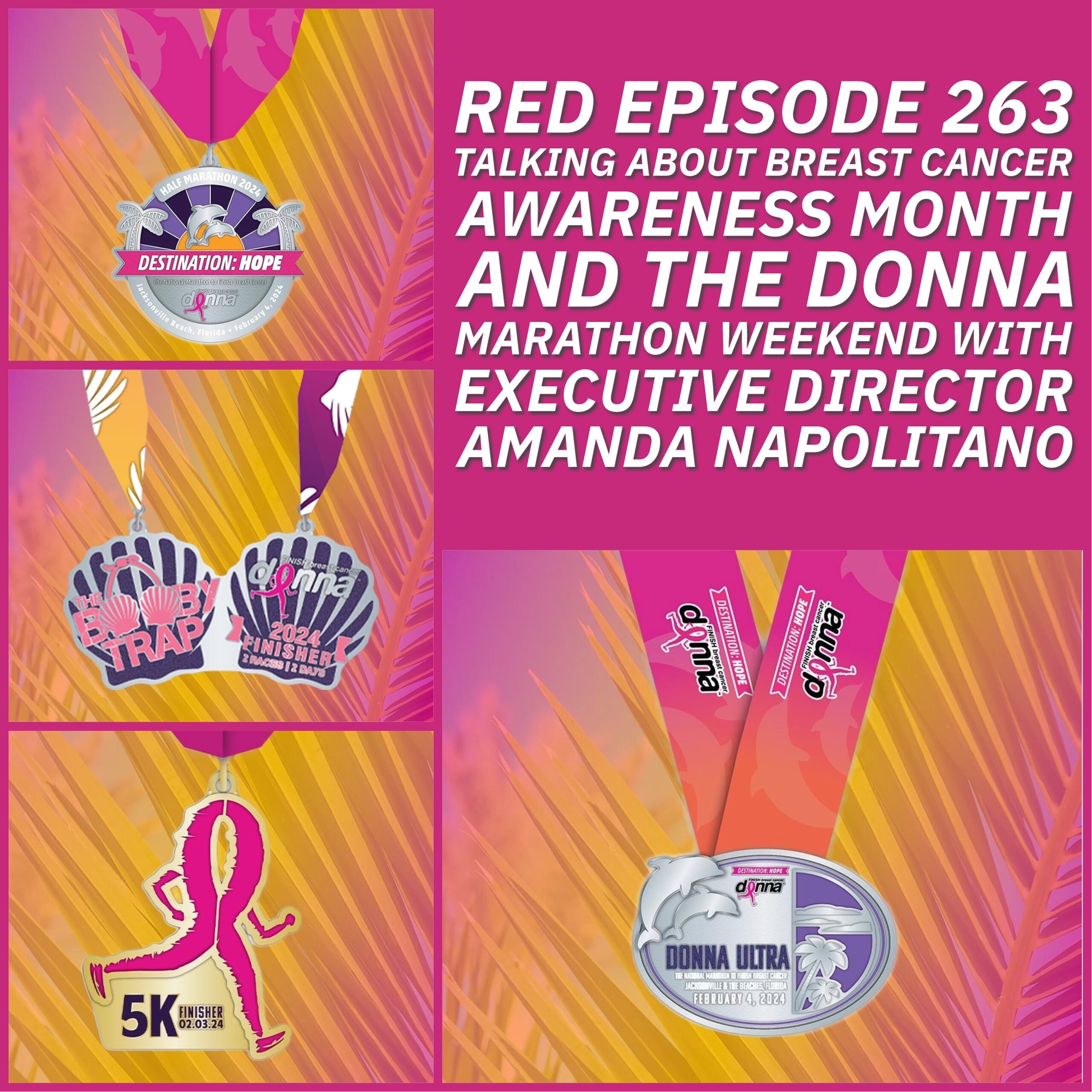 RED Episode 263 Talking About Breast Cancer Awareness Month And the Donna Marathon Weekend with Executive Director Amanda Napolitano