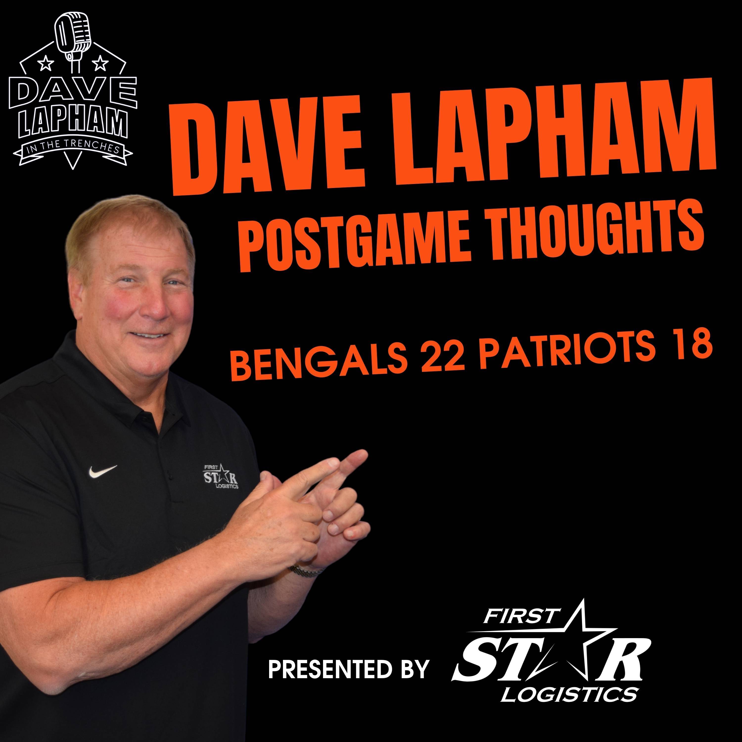 Dave Lapham Postgame Thoughts | Cincinnati Bengals Down New England Patriots