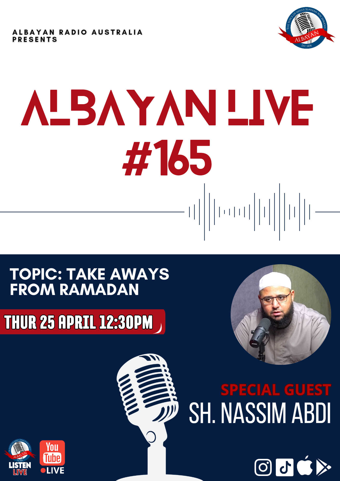 Take Aways From Ramadan with Sh. Nassim Abdi | Albayan LIVE #165