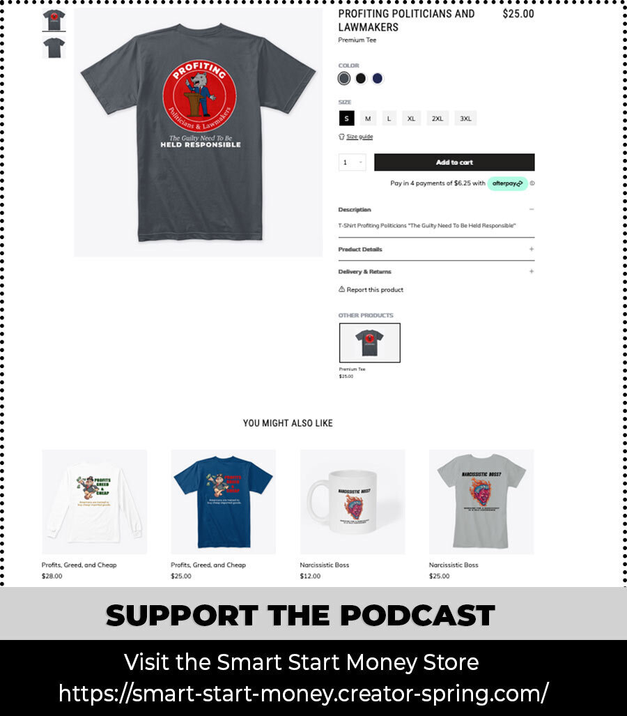 Support the Podcast and Visit the Smart Start Money Store