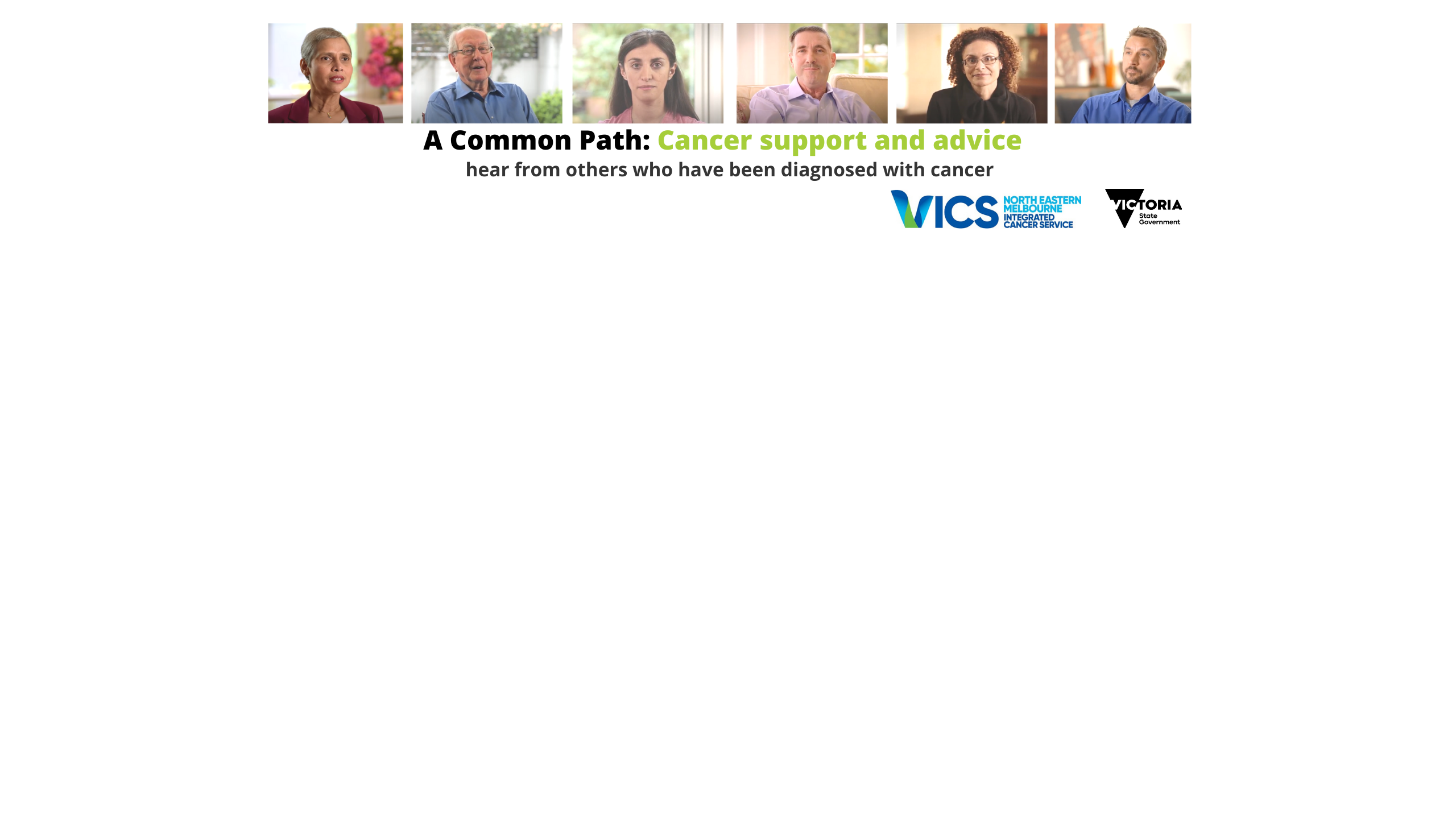 A Common Path: cancer support and advice