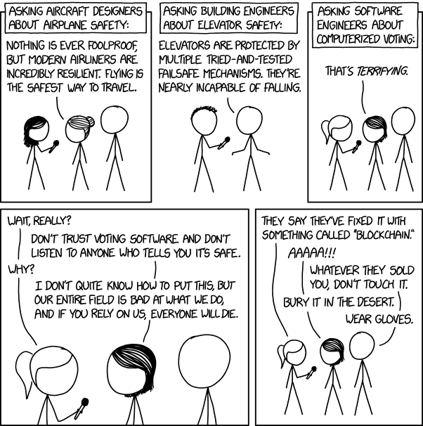 XKCD: Voting Software