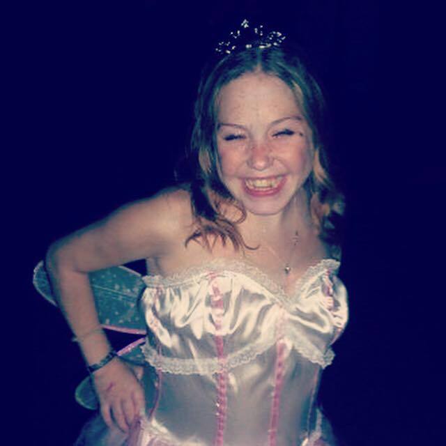 Mal dressed as a fairy for Halloween