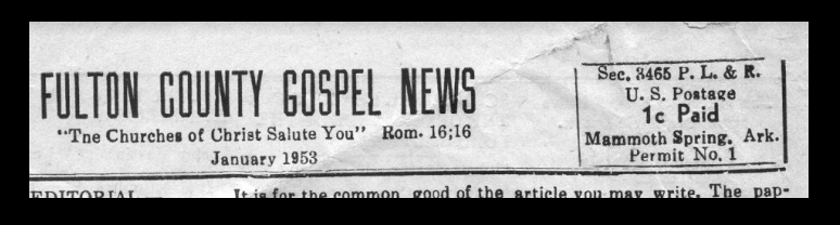 Fulton County Gospel News