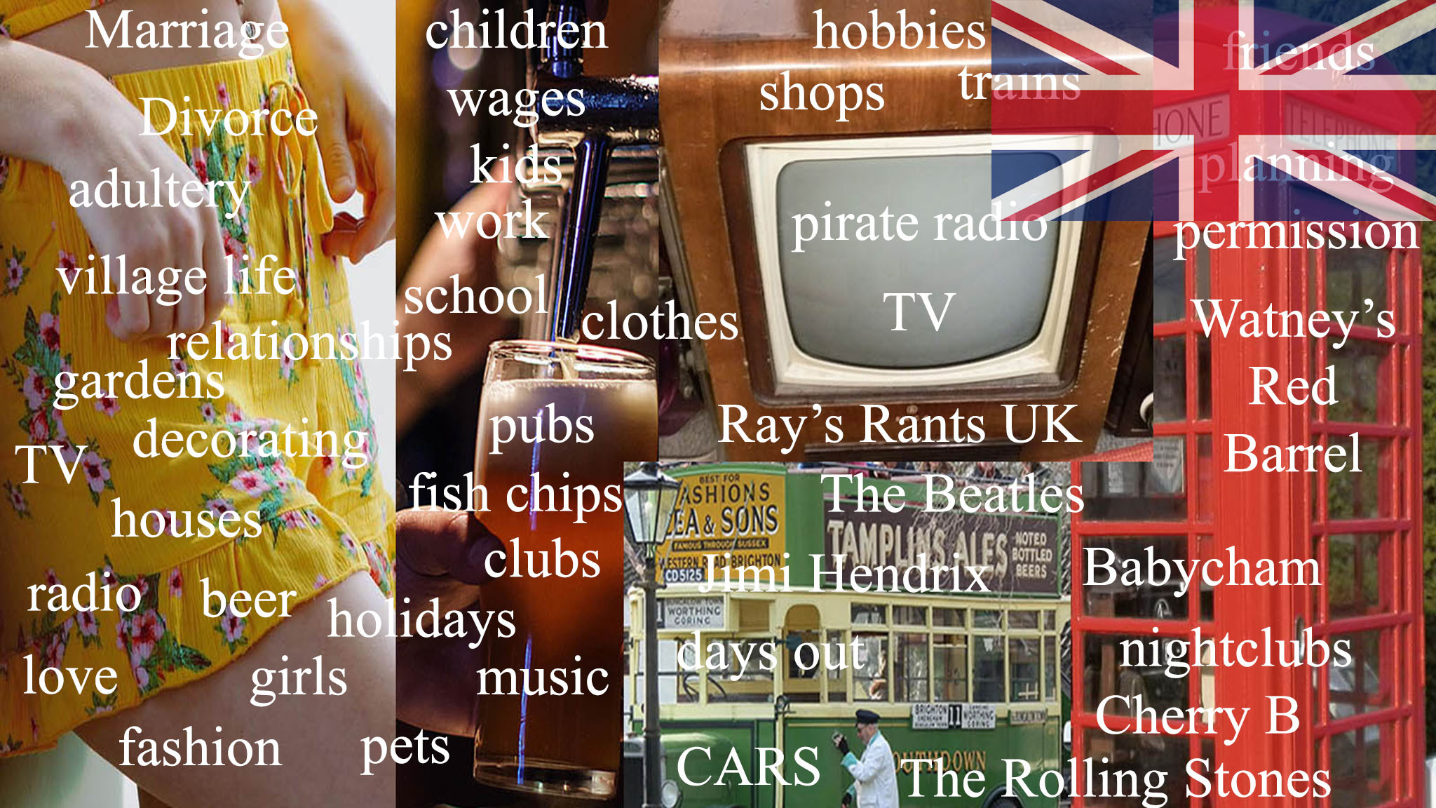 Ray’s Rants Life in the 1950s 1960s 1970s Great Britain girls England family UK work school British music night clubs pubs fashion pirate radio Caroline English holidays television
