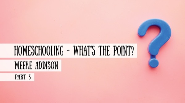 Homeschooling - What's the Point? Interview with Meeke Addison on the Schoolhouse Rocked.com