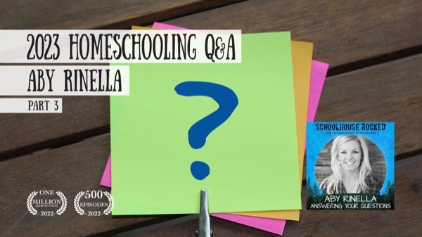 Homeschooling Q&A - Summer 2023 - Aby Rinella and Yvette Hampton, Part 3