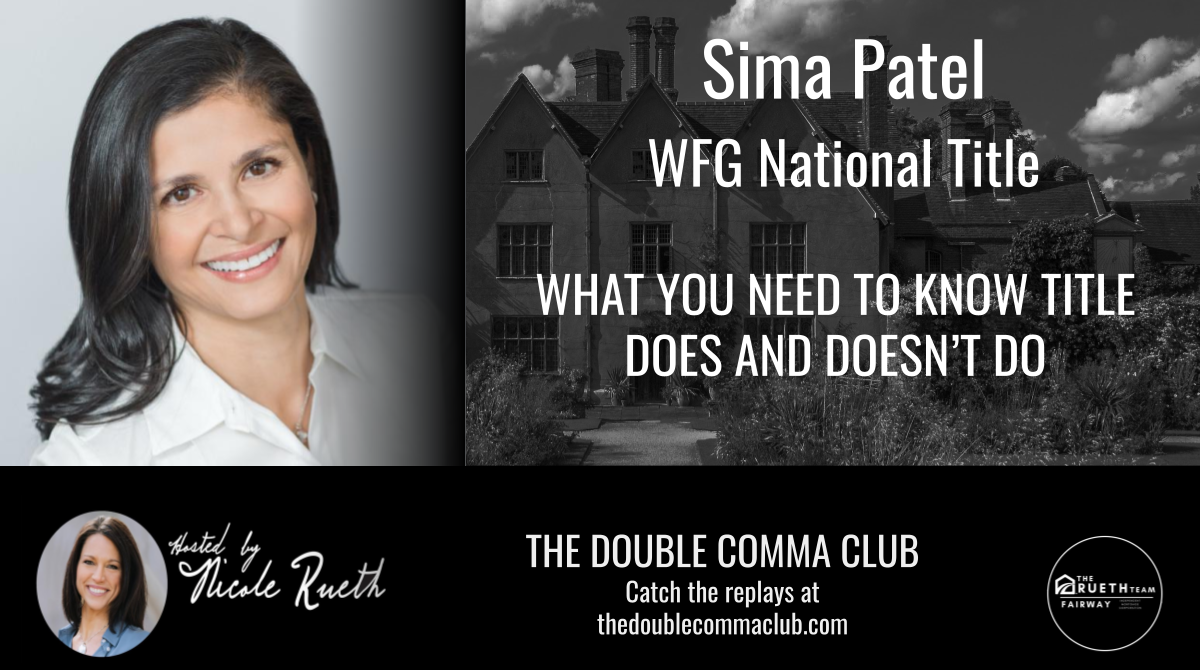 Sima Patel talks about title on The Double Comma Club