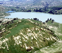 Lake Tutira and surrounding hills