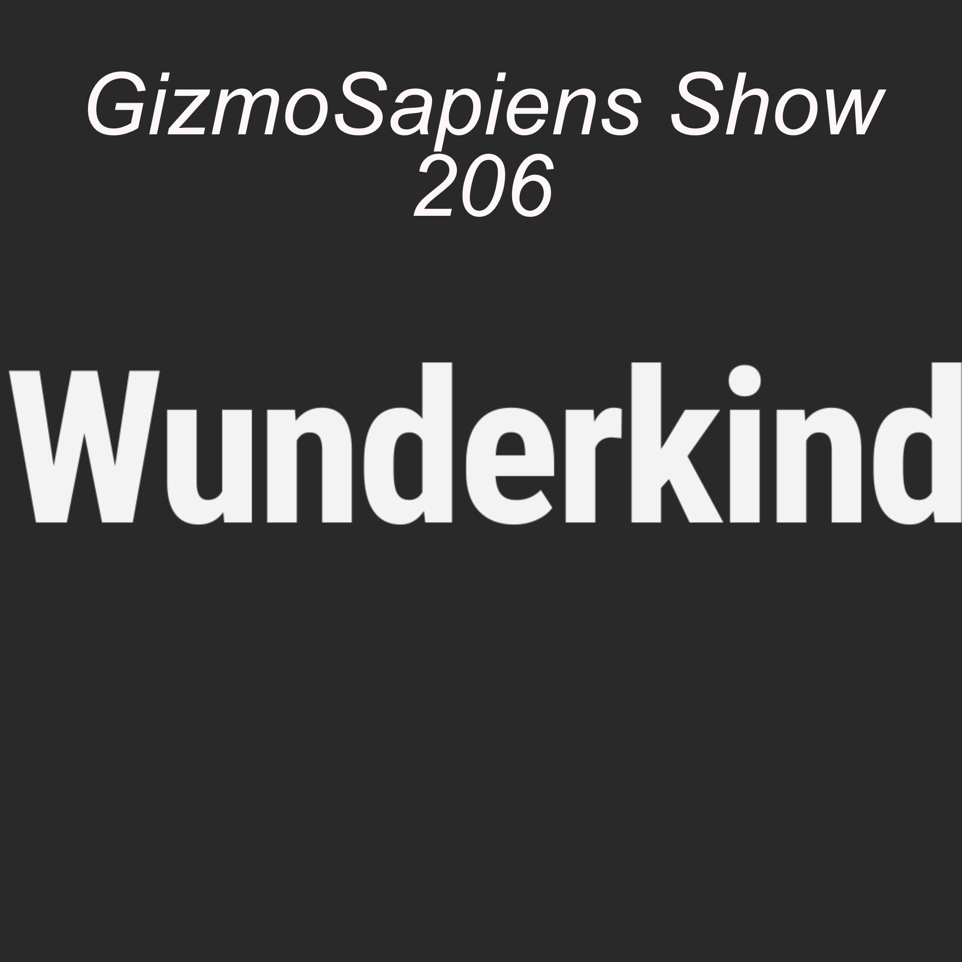 GizmoSapiens Show 206 - Wunderkind